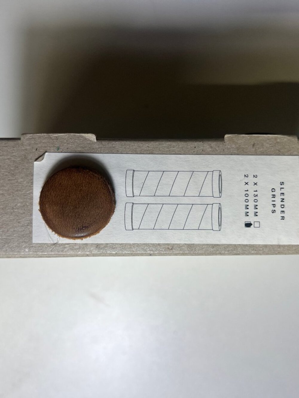 Brooks Slender Leather Grips Honey 130/130mm New in Box
